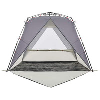 Tenda da Spiaggia 4 Persone Grigio Rilascio Rapido Impermeabile 4005307