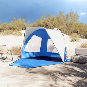 Tenda da Spiaggia 2Persone Azzurro Rilascio Rapido Impermeabile