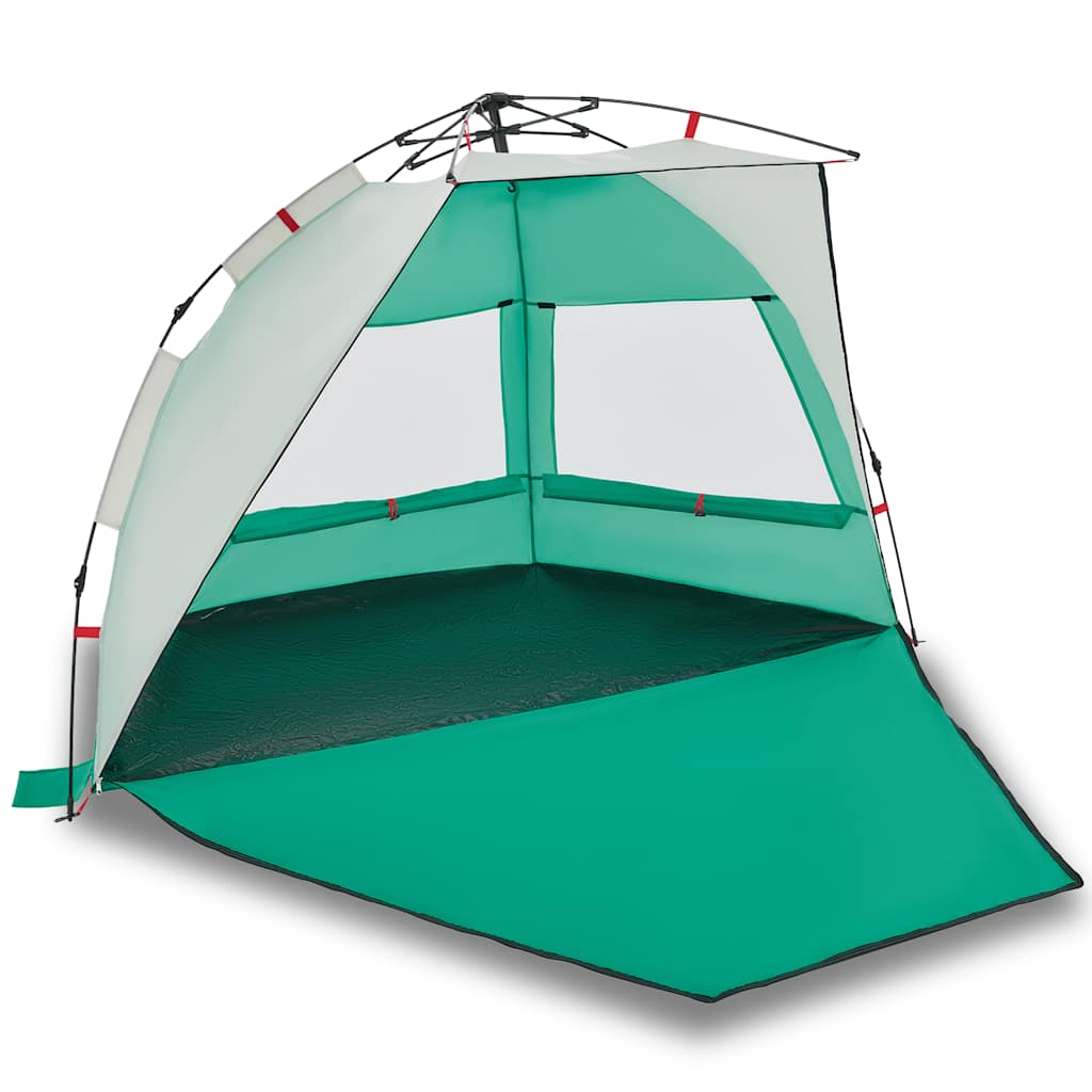 Tenda da Spiaggia 2 Persone Verde Rilascio Rapido Impermeabile 4005309