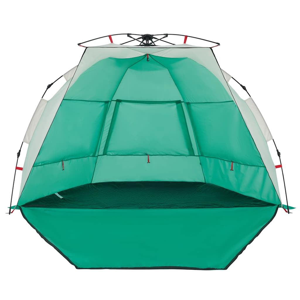 Tenda da Spiaggia 2 Persone Verde Rilascio Rapido Impermeabile