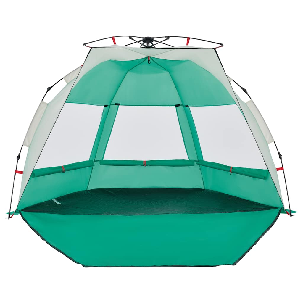Tenda da Spiaggia 2 Persone Verde Rilascio Rapido Impermeabile 4005309