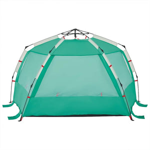 Tenda da Spiaggia 3 Persone Verde Rilascio Rapido Impermeabile 4005312
