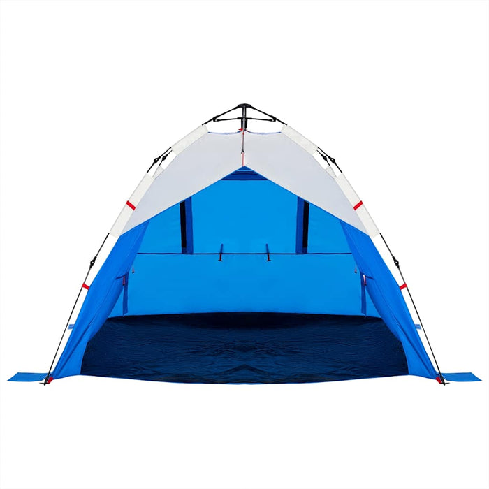 Tenda da Spiaggia 3Persone Azzurro Rilascio Rapido Impermeabile 4005314