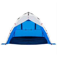 Tenda da Spiaggia 3Persone Azzurro Rilascio Rapido Impermeabile