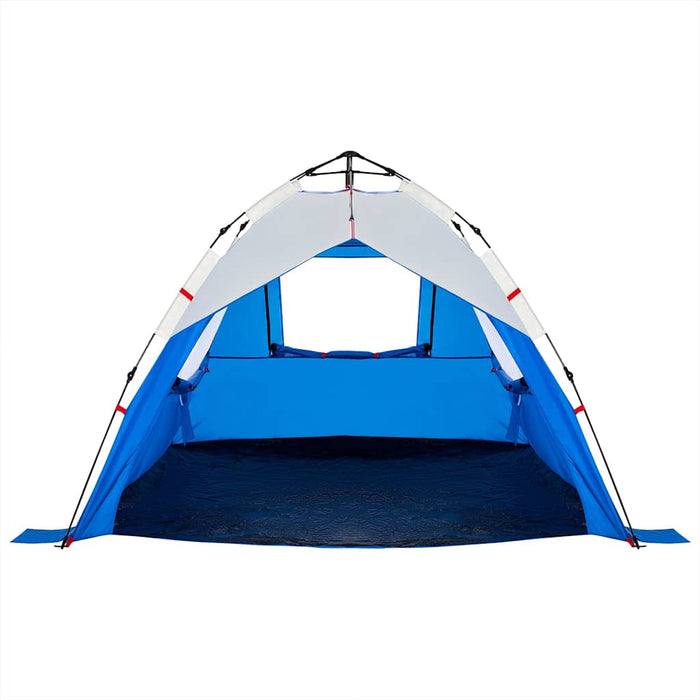 Tenda da Spiaggia 3Persone Azzurro Rilascio Rapido Impermeabile 4005314