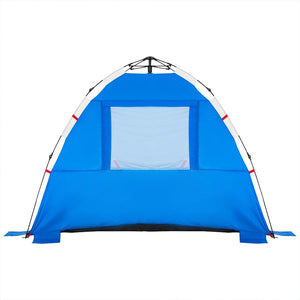 Tenda da Spiaggia 3Persone Azzurro Rilascio Rapido Impermeabile 4005314