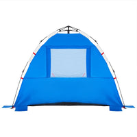 Tenda da Spiaggia 3Persone Azzurro Rilascio Rapido Impermeabile
