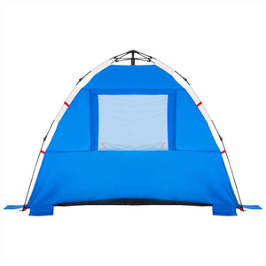 Tenda da Spiaggia 3Persone Azzurro Rilascio Rapido Impermeabile