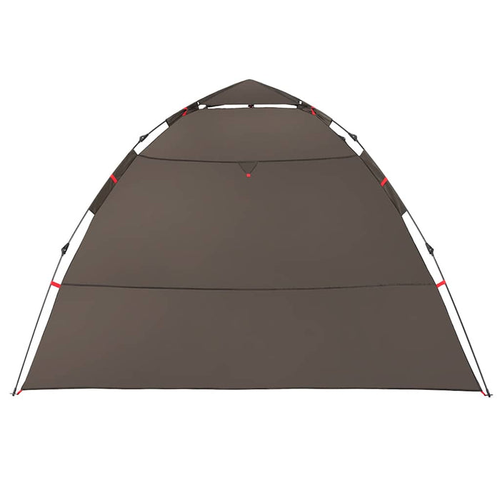 Tenda da Pesca 4 Persone Marrone a Rilascio Rapido
