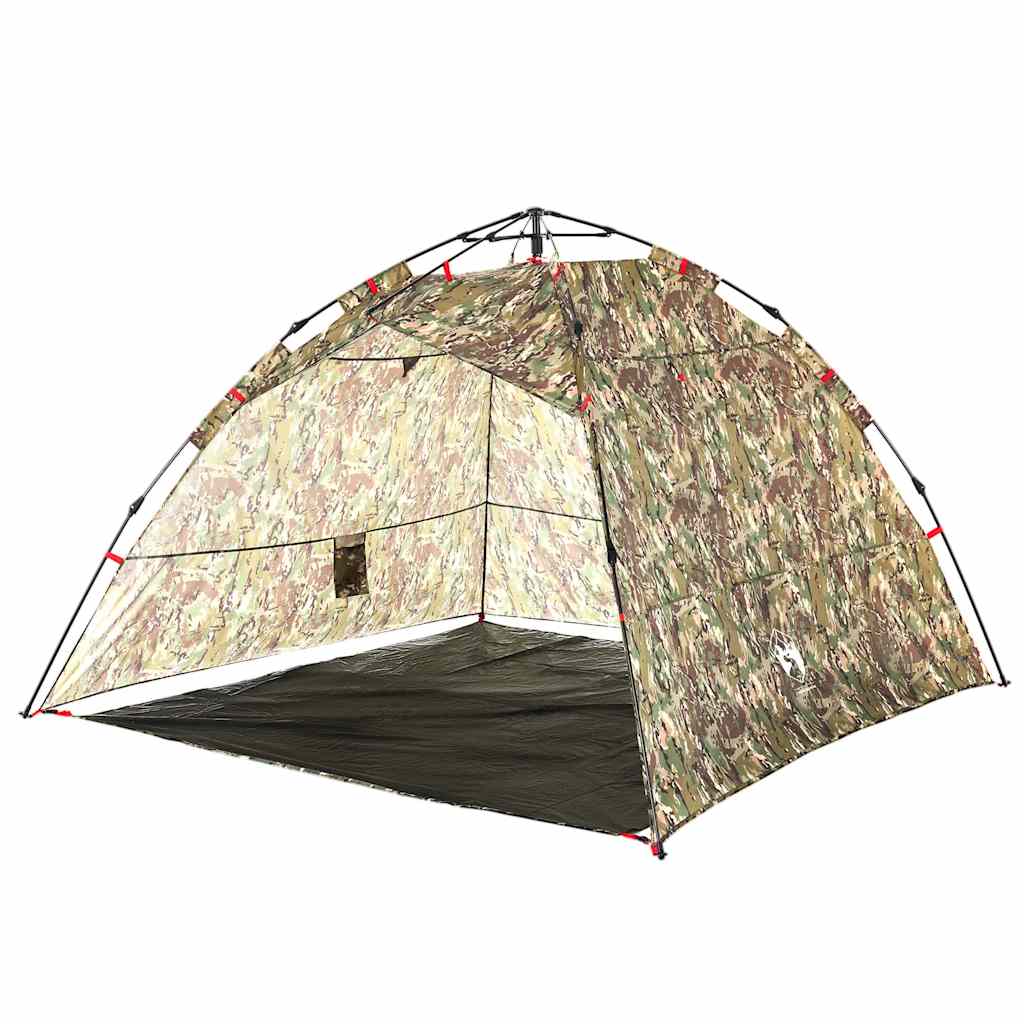 Tenda da Pesca 4 Persone Mimetica a Rilascio Rapido 4005325