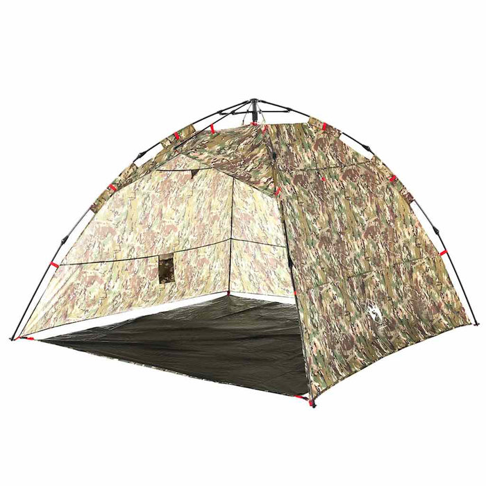 Tenda da Pesca 4 Persone Mimetica a Rilascio Rapido 4005325