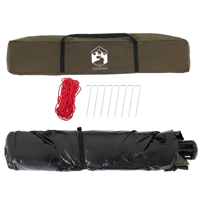 Tenda da Pesca 4 Persone Verde Oliva a Rilascio Rapido