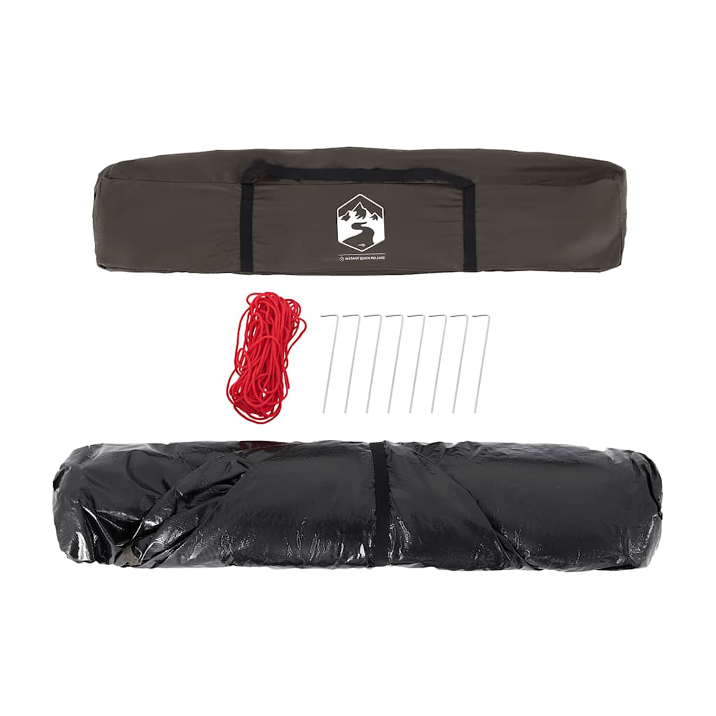 Tenda da Pesca 4 Persone Marrone a Rilascio Rapido