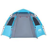 Tenda da Campeggio Cabina 4 Persone Blu a Rilascio Rapido 4005333