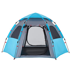 Tenda da Campeggio Cabina 4 Persone Blu a Rilascio Rapido 4005333