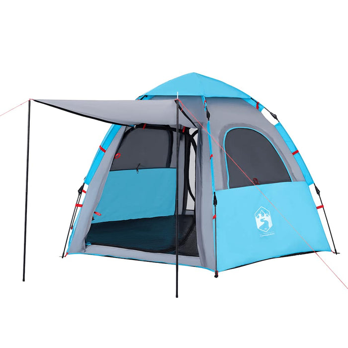 Tenda da Campeggio Cabina 4 Persone Blu a Rilascio Rapido 4005333