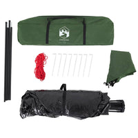 vidaXL Tenda da Campeggio Cabina 4 Persone Verde a Rilascio Rapido