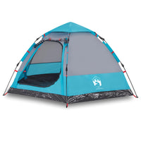 Tenda da Campeggio Cabina 4 Persone Blu a Rilascio Rapido 4005336