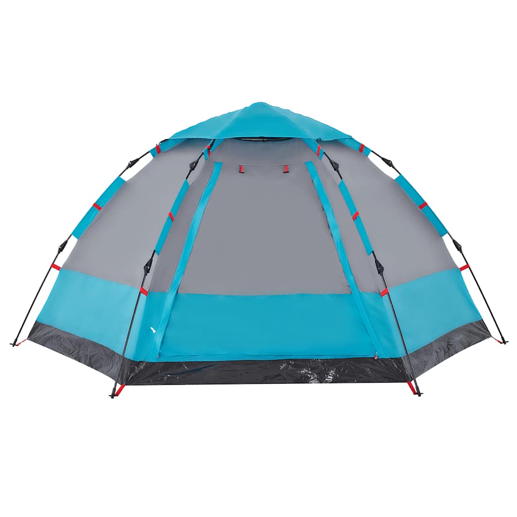 Tenda da Campeggio Cabina 4 Persone Blu a Rilascio Rapido 4005336