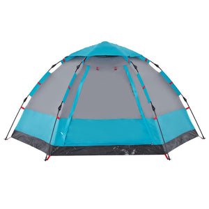 Tenda da Campeggio Cabina 4 Persone Blu a Rilascio Rapido 4005336