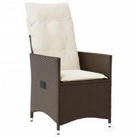 Set Bistrò 3 pz con Cuscini Marrone in Polyrattan 3276767