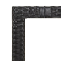 Set Bistrò da Giardino 5 pz con Cuscini in Polyrattan Nero 3276978