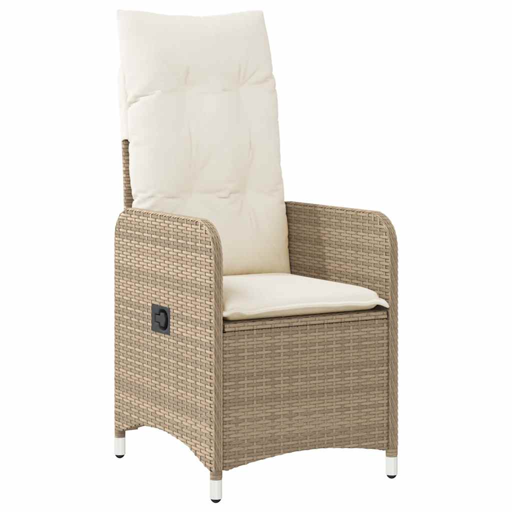 Set da Bistrò da Giardino 9 pz con Cuscini Beige in Polyrattan 3277103
