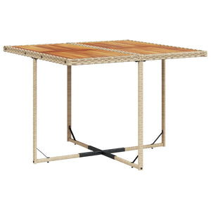 Set da Pranzo da Giardino 11 pz con Cuscini Beige in Polyrattan 3277887