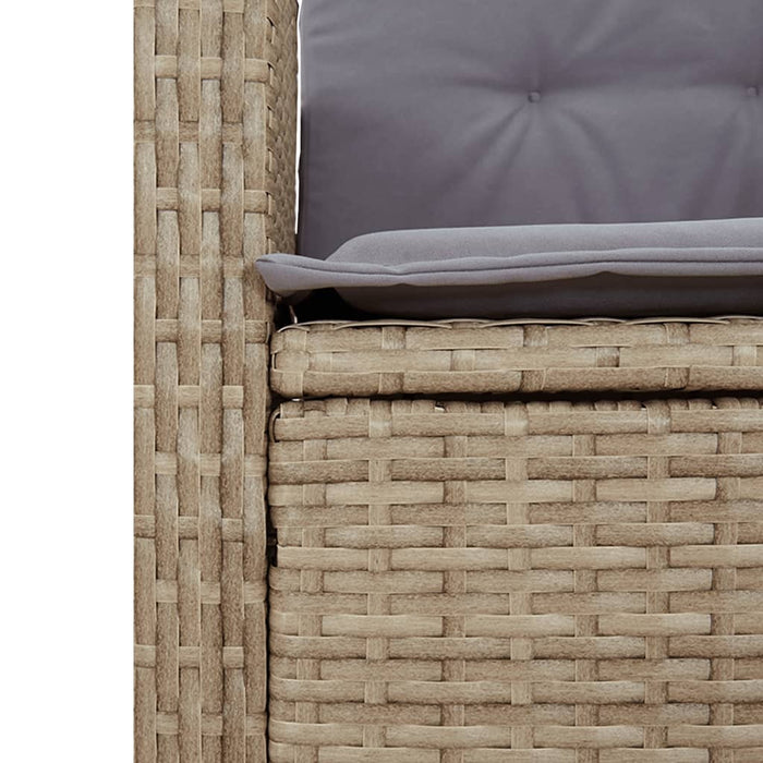 Set da Pranzo da Giardino 5 pz con Cuscini Beige in Polyrattan 3277422