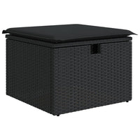 Set Divani da Giardino con Cuscini 7pz Nero Polyrattan 3275135