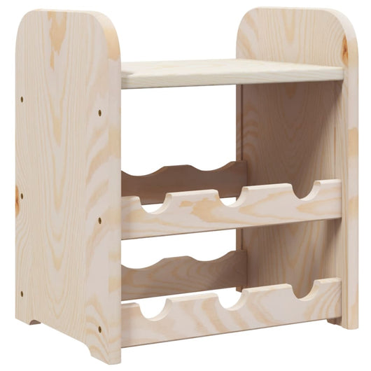Portabottiglie con Ripiano 33x25x37cm in Legno Massello di Pinocod mxl 92732