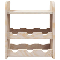 Portabottiglie con Ripiano 33x25x37cm in Legno Massello di Pino 4007554