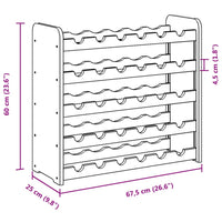 Portavini 67,5x25x60 cm in Legno Massello di Pino 4007557