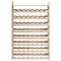 Portavini con Pannello Superiore 72,5x25x111,5 cm Massello Pino 4007562