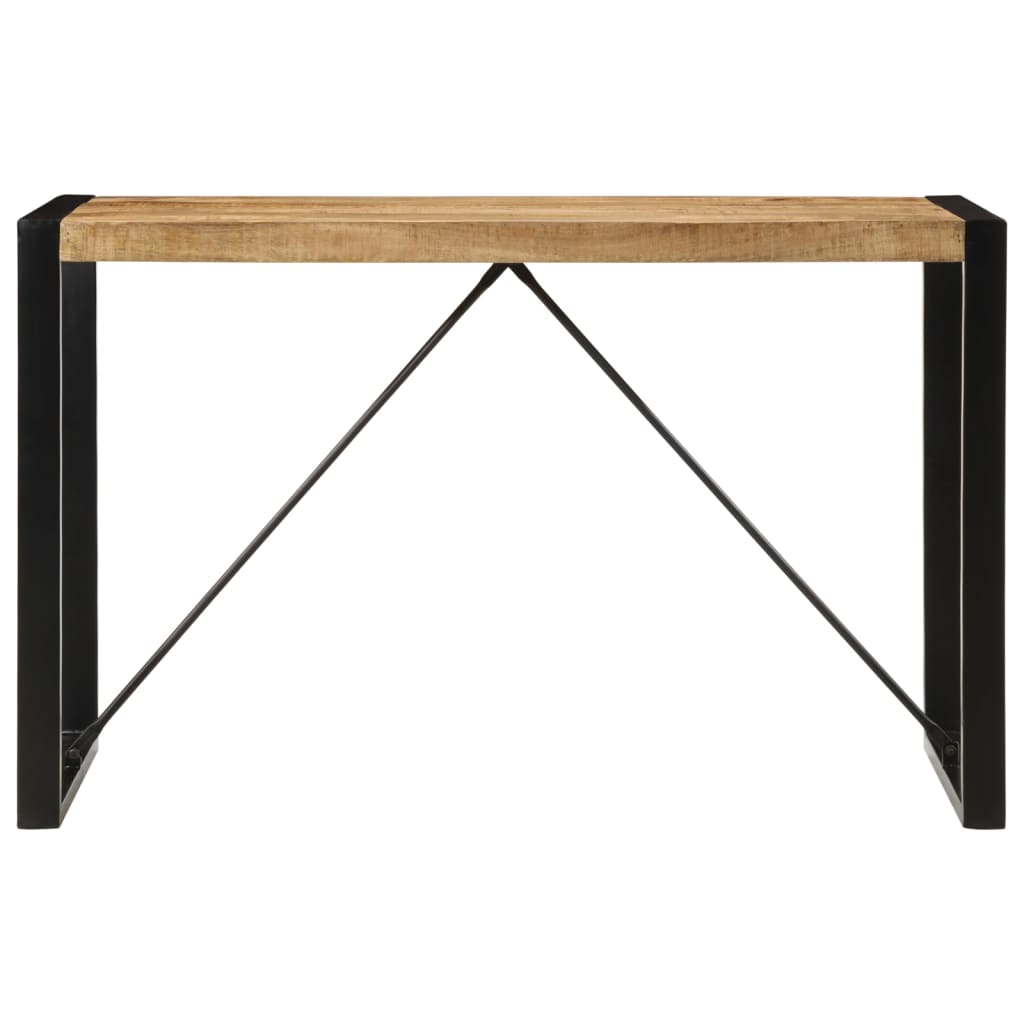 vidaXL Tavolo da Pranzo 120x55x76 cm in Legno Massello di Mango Grezzo