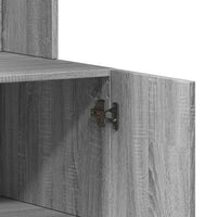 Mobile da cucina-Armadio da cucina Grigio Sonoma 95x50x180cm in Legno Multistrato