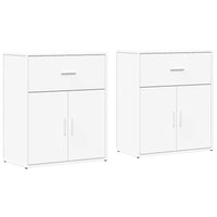 Credenze 2 pz Bianche 60x31x70 cm in Legno Multistrato 3276546