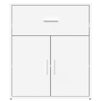 Credenze 2 pz Bianche 60x31x70 cm in Legno Multistrato 3276546