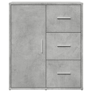 Credenze 2 pz Grigio Cemento 60x31x70 cm in Legno Multistrato 3276556