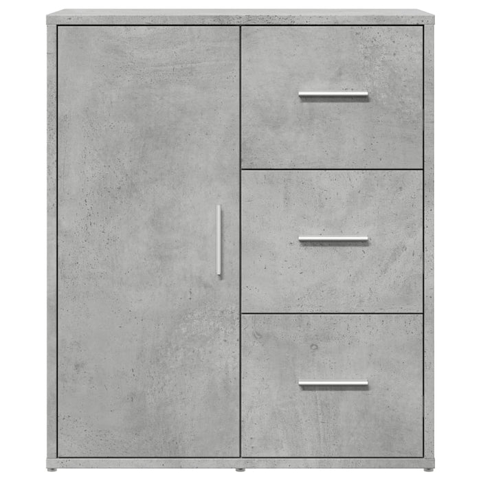 Credenze 2 pz Grigio Cemento 60x31x70 cm in Legno Multistrato 3276556