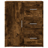 Credenze 2 pz Rovere Fumo 60x31x70 cm in Legno Multistrato 3276557