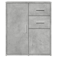 Credenze 2 pz Grigio Cemento 60x31x70 cm in Legno Multistrato 3276563