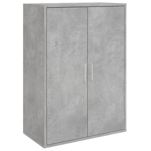 Credenze 2 pz Grigio Cemento 60x31x84 cm in Legno Multistrato 3276570