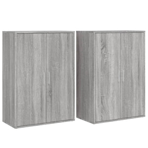 Credenze 2 pz Grigio Sonoma 60x31x84 cm in Legno Multistrato 3276572