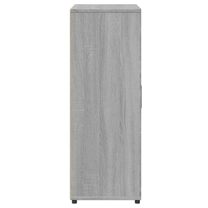 Credenze 2 pz Grigio Sonoma 60x31x84 cm in Legno Multistrato