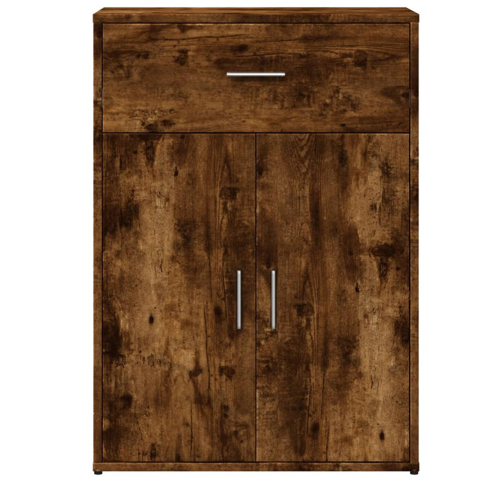 Credenze 2 pz Rovere Fumo 60x30x84 cm in Legno Multistrato 3276599