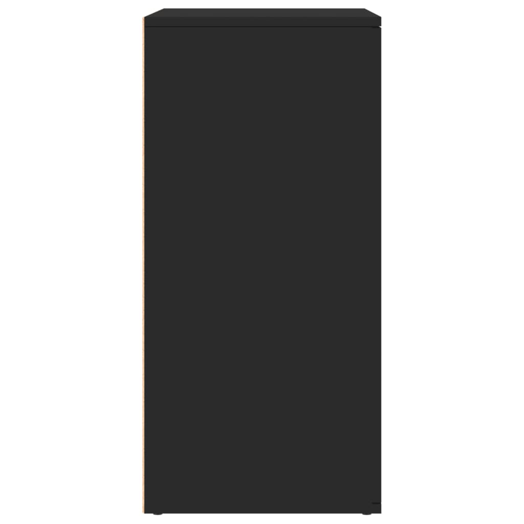 Credenze 2 pz Nere 79x38x80 cm in Legno Multistrato 3276603