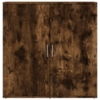 Credenze 2 pz Rovere Fumo 79x38x80 cm in Legno Multistrato 3276606