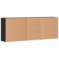 Credenze 3 pz Nere in Legno Multistrato 3276610