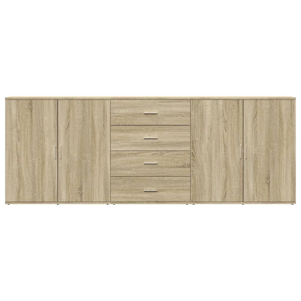 Credenze 3 pz Rovere Sonoma in Legno Multistrato 3276611